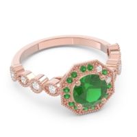 Art Deco Halo Devalaya Ring