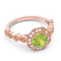 Art Deco Halo Devalaya Ring