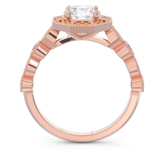 Art Deco Halo Devalaya Ring