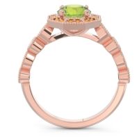 Art Deco Halo Devalaya Ring