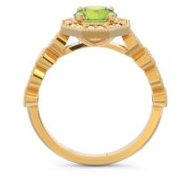 Art Deco Halo Devalaya Ring