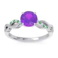 Solitaire Milgrain Atati Ring