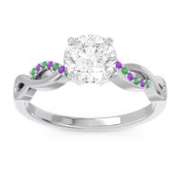 Solitaire Milgrain Atati Ring