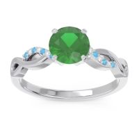 Solitaire Milgrain Atati Ring