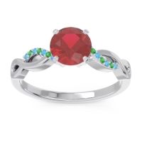 Solitaire Milgrain Atati Ring