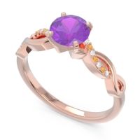 Solitaire Milgrain Atati Ring