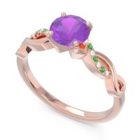 Solitaire Milgrain Atati Ring