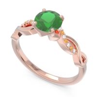 Solitaire Milgrain Atati Ring