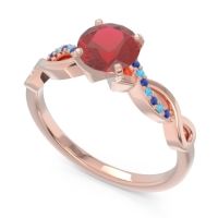 Solitaire Milgrain Atati Ring