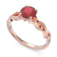 Solitaire Milgrain Atati Ring