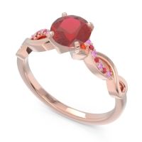 Solitaire Milgrain Atati Ring