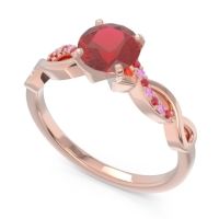 Solitaire Milgrain Atati Ring