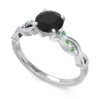 Solitaire Milgrain Atati Ring