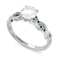 Solitaire Milgrain Atati Ring