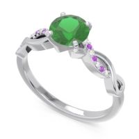 Solitaire Milgrain Atati Ring