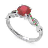 Solitaire Milgrain Atati Ring