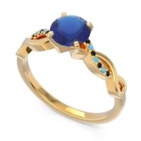 Solitaire Milgrain Atati Ring