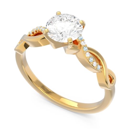 Solitaire Milgrain Atati Ring