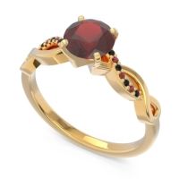Solitaire Milgrain Atati Ring