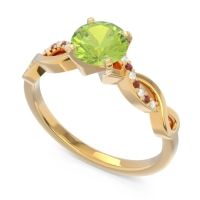 Solitaire Milgrain Atati Ring