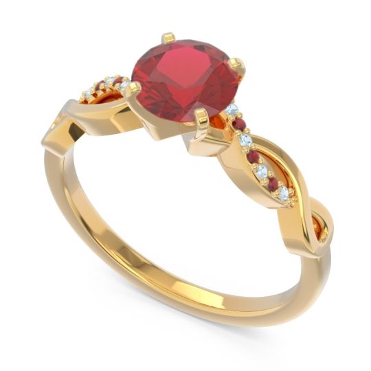 Solitaire Milgrain Atati Ring