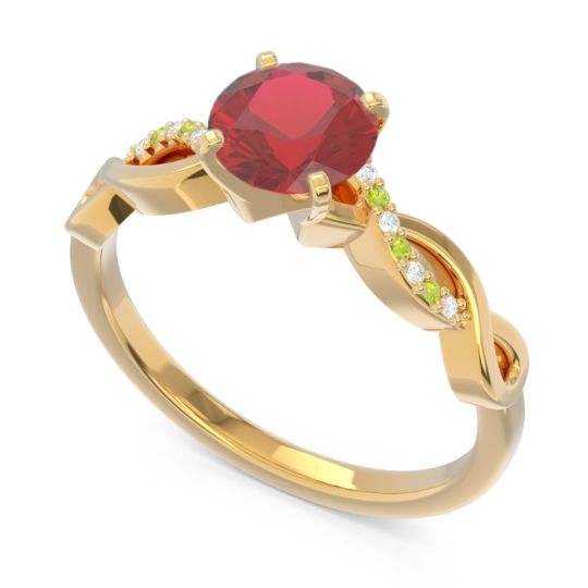 Solitaire Milgrain Atati Ring