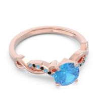 Solitaire Milgrain Atati Ring