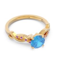 Solitaire Milgrain Atati Ring