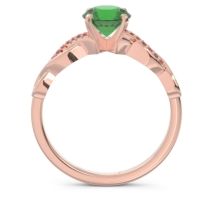 Solitaire Milgrain Atati Ring