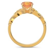Solitaire Milgrain Atati Ring
