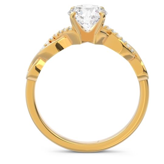 Solitaire Milgrain Atati Ring