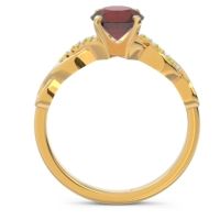 Solitaire Milgrain Atati Ring