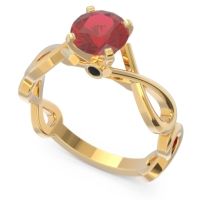 Solitaire Kaca Ring