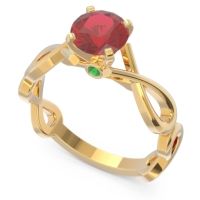 Solitaire Kaca Ring