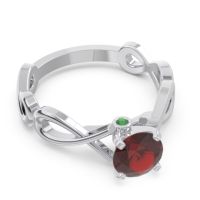 Solitaire Kaca Ring