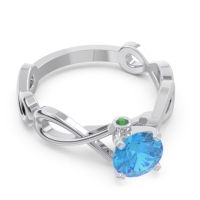 Solitaire Kaca Ring