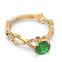Solitaire Kaca Ring