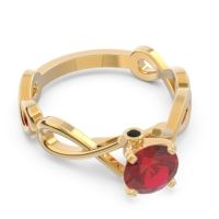 Solitaire Kaca Ring
