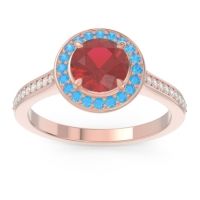 Halo Pave Vitvaksana Ring