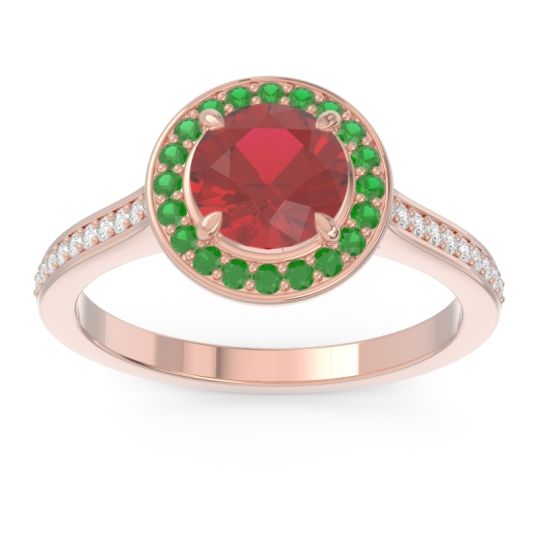Halo Pave Vitvaksana Ring