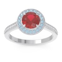 Halo Pave Vitvaksana Ring