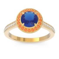 Halo Pave Vitvaksana Ring