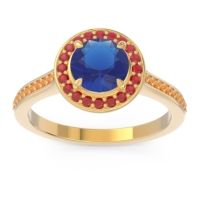 Halo Pave Vitvaksana Ring