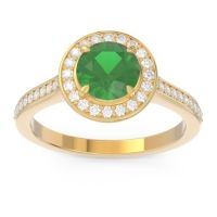Halo Pave Vitvaksana Ring