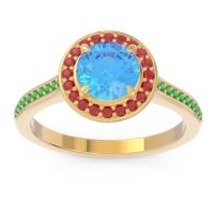 Halo Pave Vitvaksana Ring