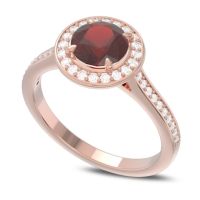Halo Pave Vitvaksana Ring