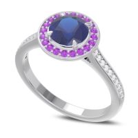 Halo Pave Vitvaksana Ring