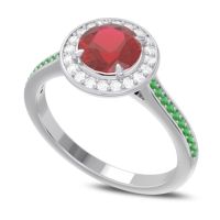 Halo Pave Vitvaksana Ring