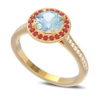 Halo Pave Vitvaksana Ring