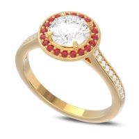 Halo Pave Vitvaksana Ring